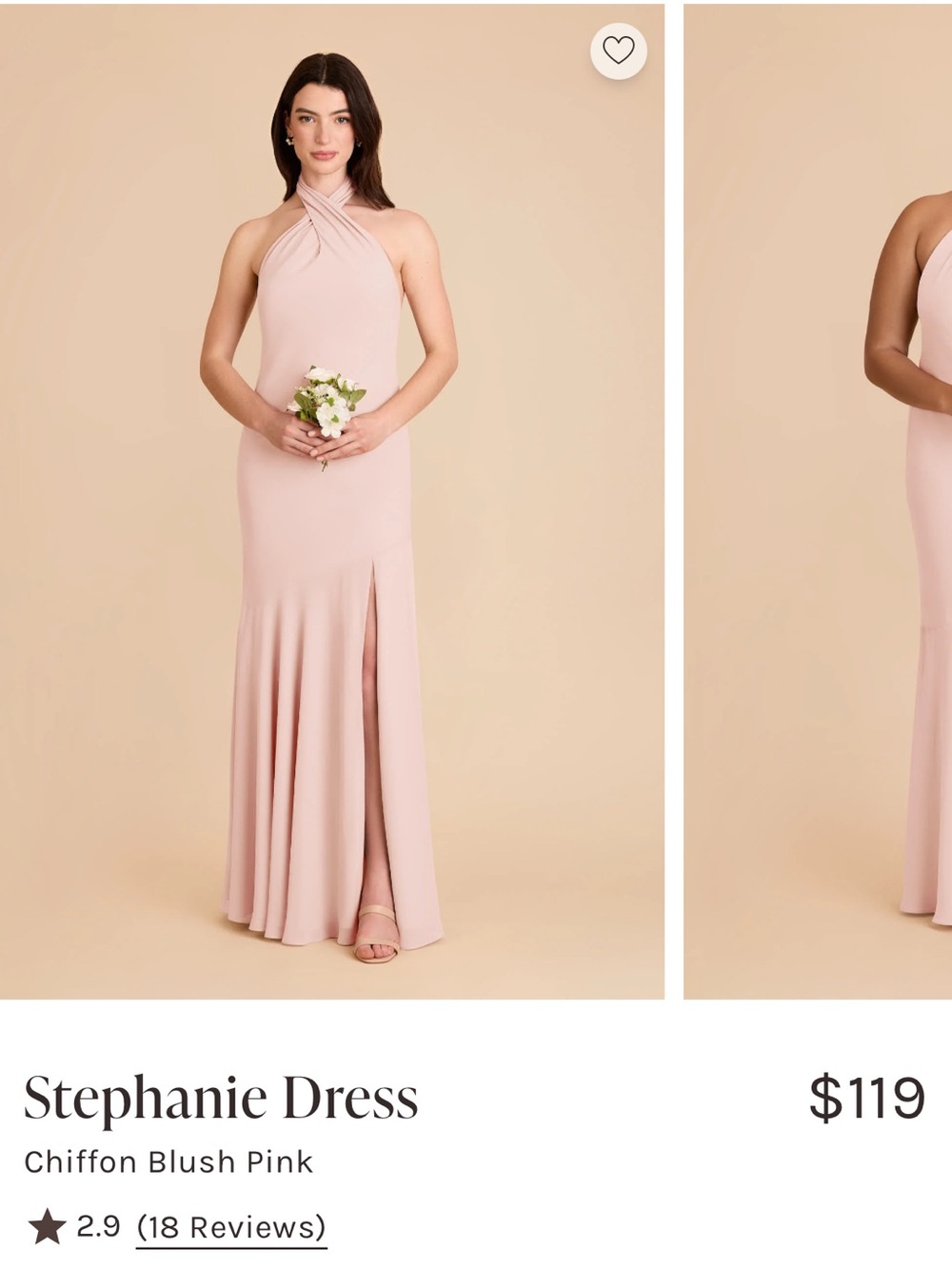 Birdy Grey Stephanie Halter Maxi Dress in Blush